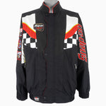 NASCAR - Snap-On Embroidered Racing Jacket 1990s X-Large Vintage Retro