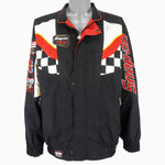 NASCAR - Snap-On Embroidered Racing Jacket 1990s X-Large Vintage Retro