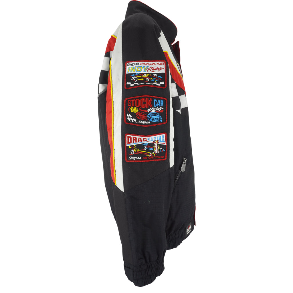 NASCAR - Snap-On Embroidered Racing Jacket 1990s X-Large Vintage Retro