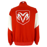 NASCAR (JH Design) - Red Dodge Racing Embroidered Jacket 1990s XX-Large Vintage Retro