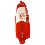 NASCAR (JH Design) - Red Dodge Racing Embroidered Jacket 1990s XX-Large Vintage Retro