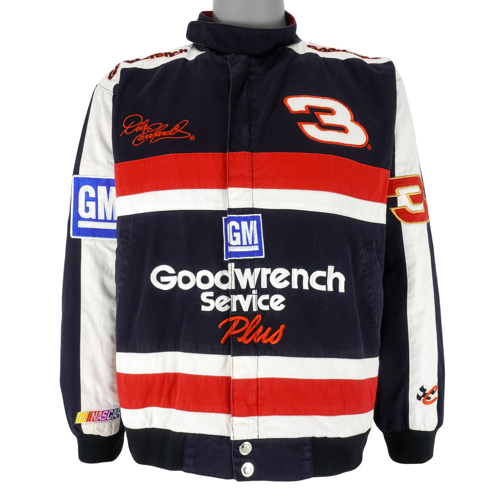 NASCAR (Chase) - Dale Earnhardt, Good Wrench Service Racing Jacket 1990s Medium Vintage Retro