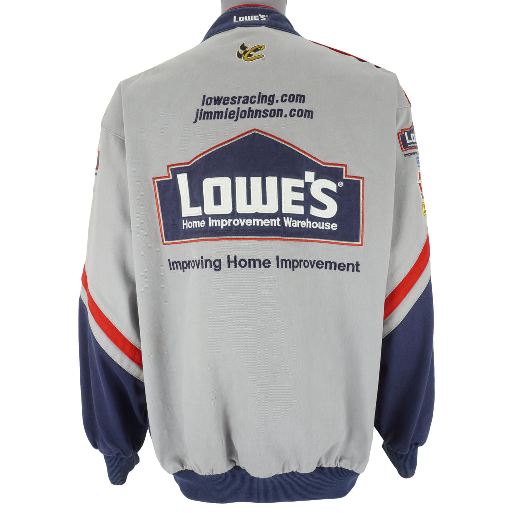 NASCAR - Lowe’s Embroidered Jacket 1990s Large Vintage Retro