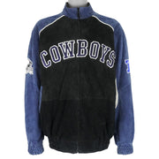 NFL - Dallas Cowboys Leather Suede Jacket 1990s X-Large Vintage Retro Football