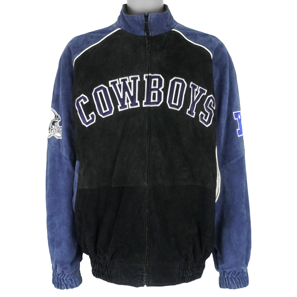 NFL - Dallas Cowboys Leather Suede Jacket 1990s X-Large Vintage Retro Football