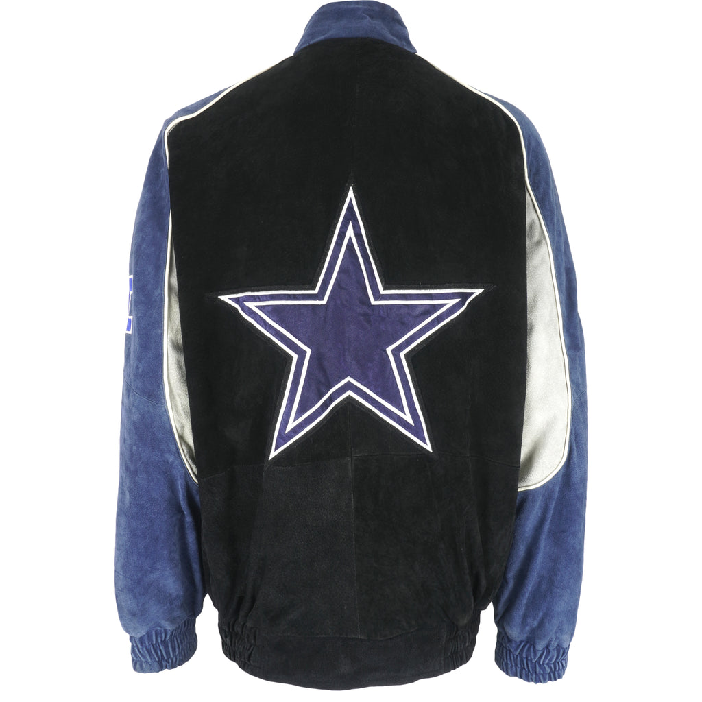 NFL - Dallas Cowboys Leather Suede Jacket 1990s X-Large Vintage Retro Football