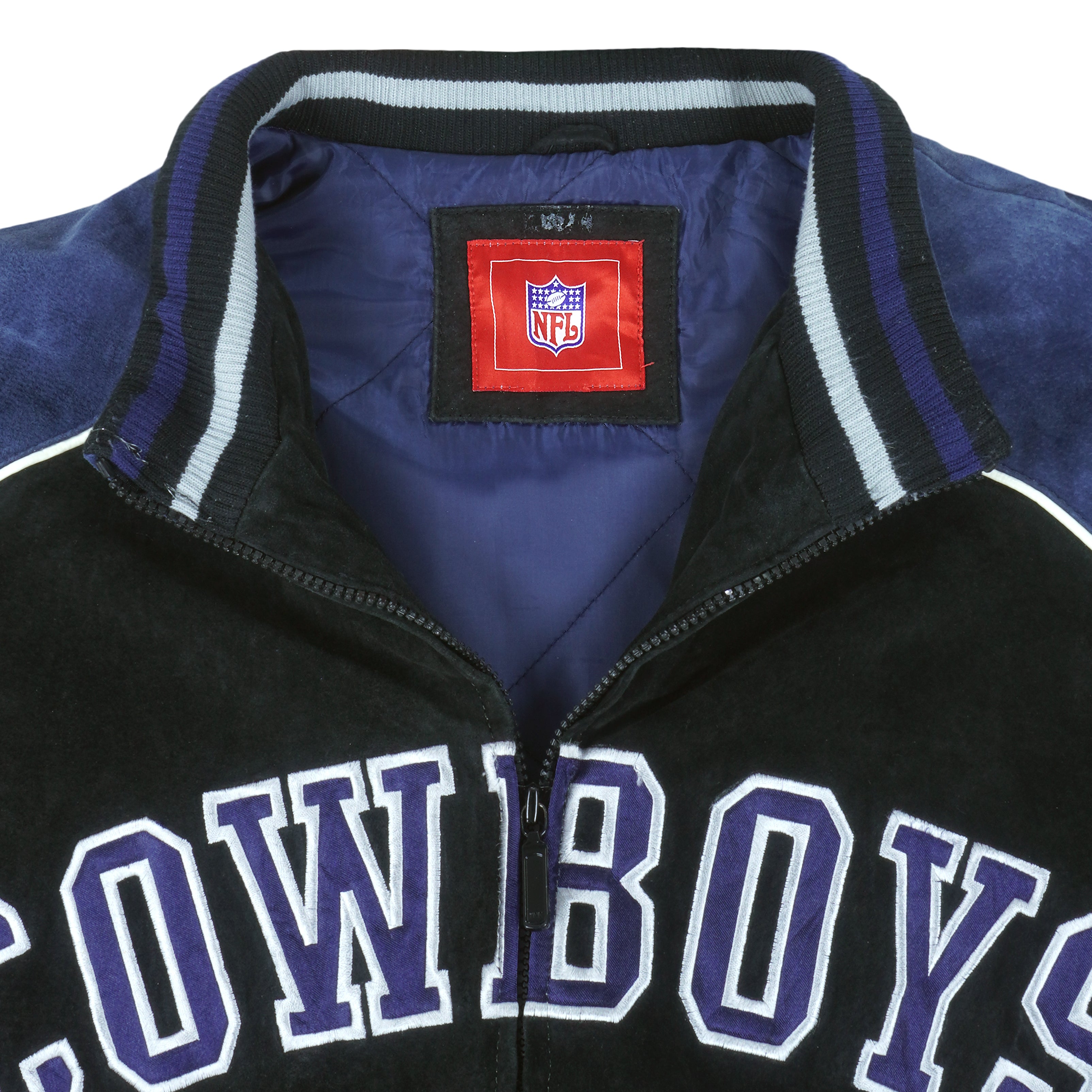 NFL - Dallas Cowboys Leather Suede Jacket 1990s X-Large Vintage Retro Football