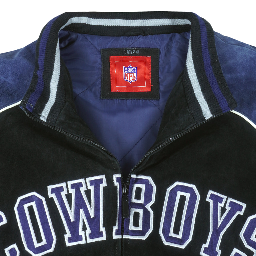 NFL - Dallas Cowboys Leather Suede Jacket 1990s X-Large Vintage Retro Football