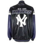 MLB - New York Yankees Zip-Up Faux Jacket 1990s X-Large Vintage Retro Baseball
