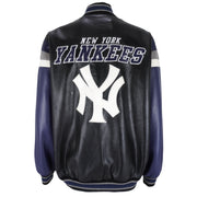 MLB - New York Yankees Zip-Up Faux Jacket 1990s X-Large Vintage Retro Baseball