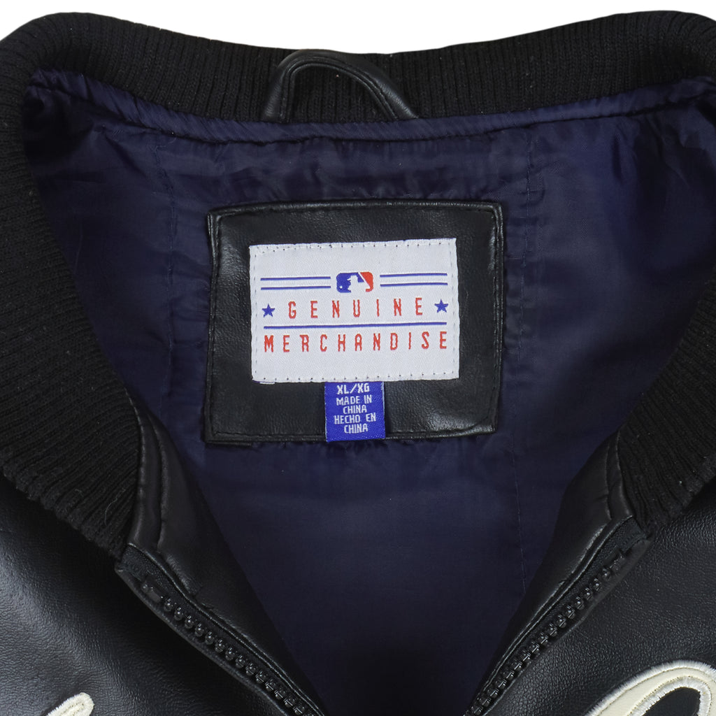 MLB - New York Yankees Zip-Up Faux Jacket 1990s X-Large Vintage Retro Baseball