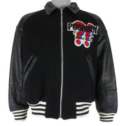 Vintage - Posh Boy Leather Wool Jacket 1990s Large Vintage Retro