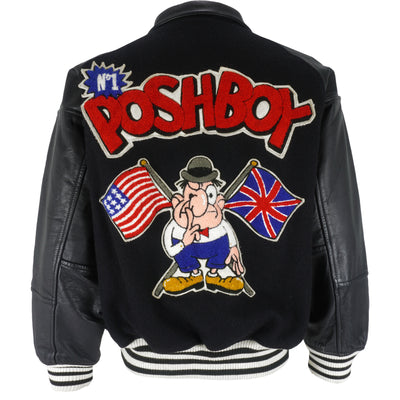 Vintage - No. 1 Posh Boy US & UK Flags Varsity Jacket 1990s Large
