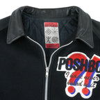 Vintage - Posh Boy Leather Wool Jacket 1990s Large Vintage Retro