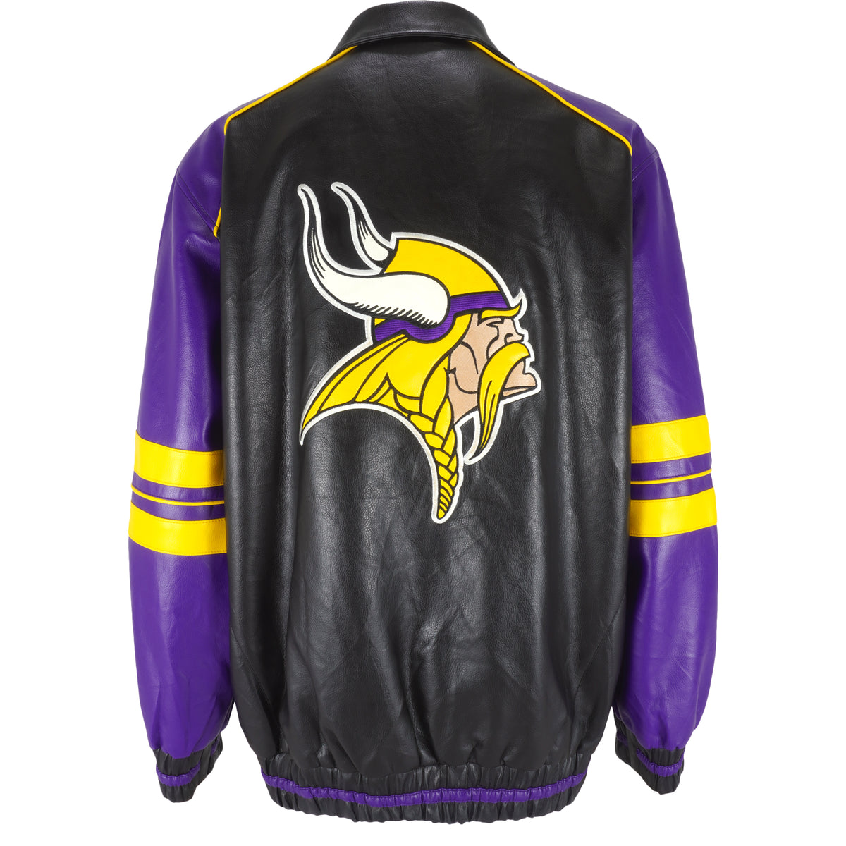 NFL - Minnesota Vikings Zip-Up Faux Jacket 1990s Large Vintage Retro Football