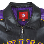 NFL - Minnesota Vikings Zip-Up Faux Jacket 1990s Large Vintage Retro Football