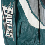 Reebok - Philadelphia Eagles Leather Jacket 1990s X-Large Vintage Retro Football
