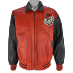 NCAA - University of Geogia Faux Leather Jacket 1990s X-Large Vintage Retro College