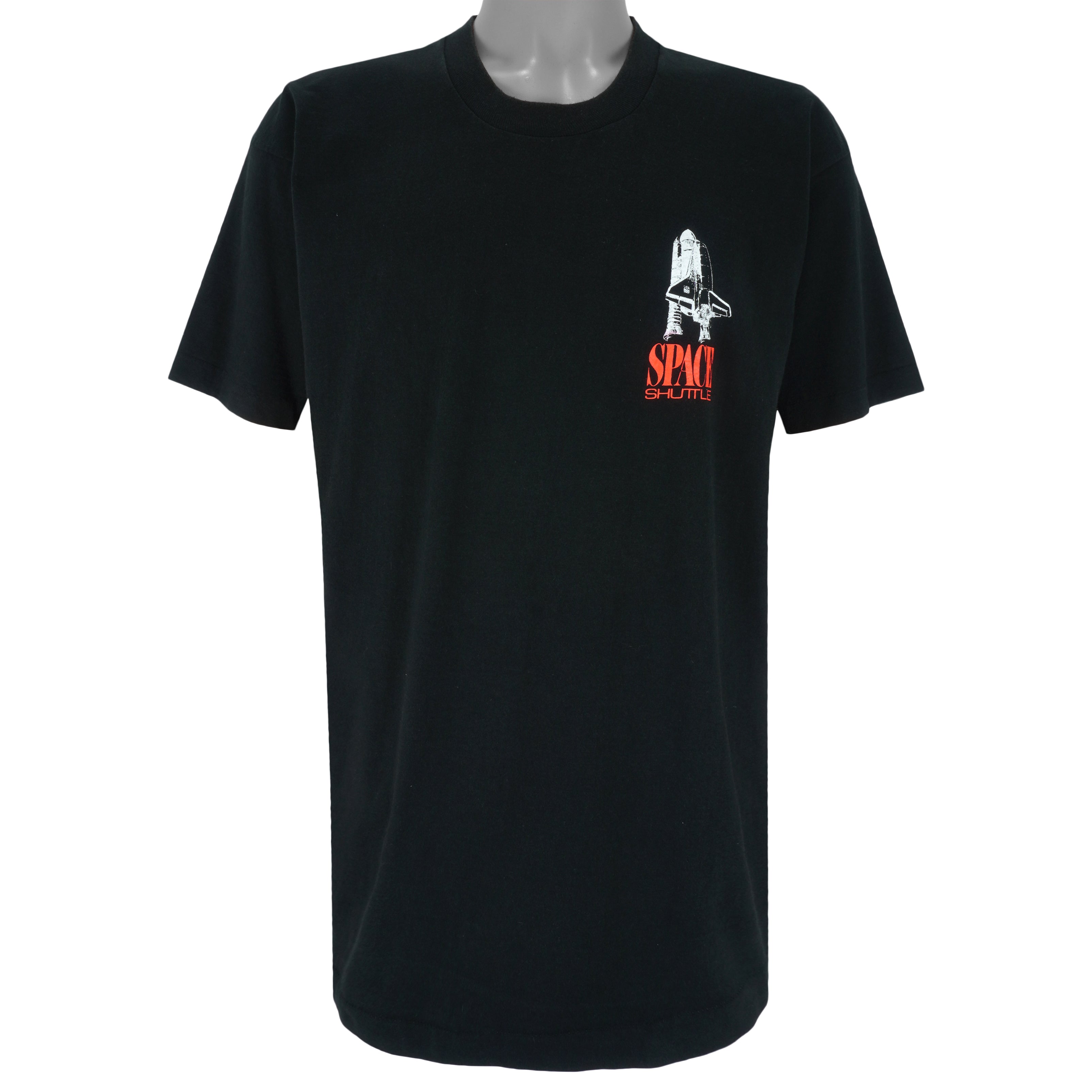 Vintage - Black Space Shuttle T-Shirt 1988 X-Large Vintage Retro