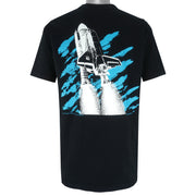 Vintage - Black Space Shuttle T-Shirt 1988 X-Large Vintage Retro