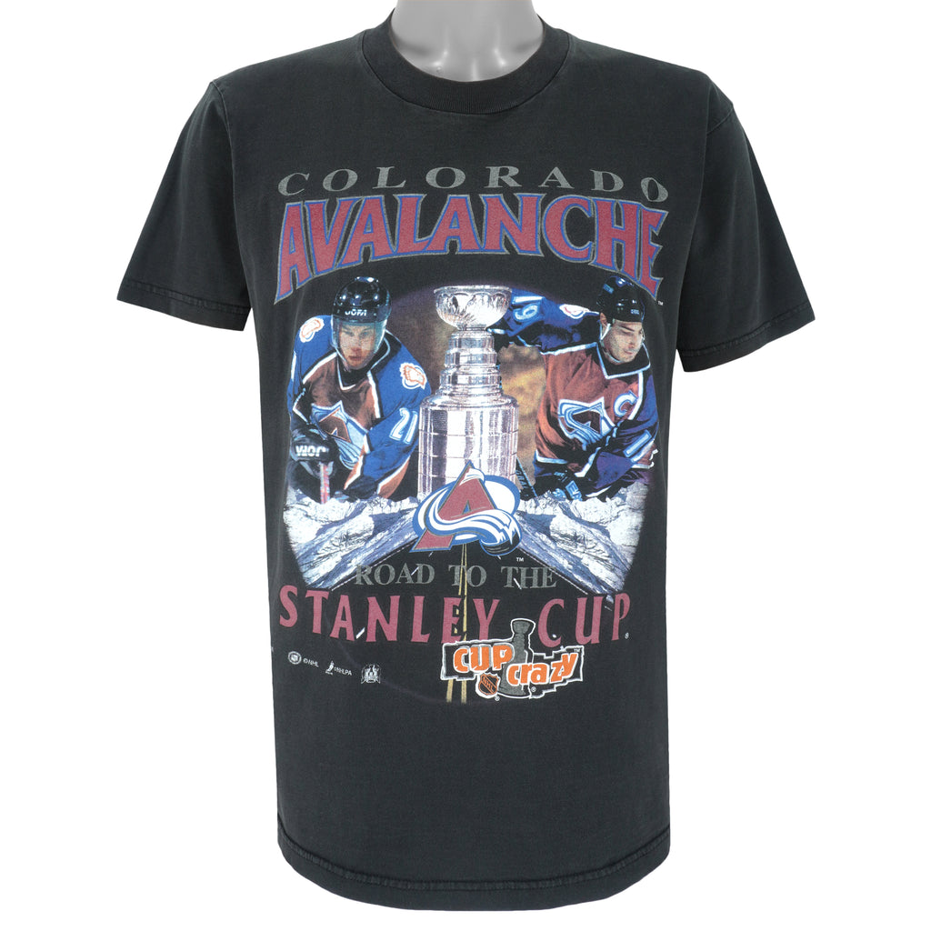 NHL - Colorado Avalanche, Stanley Cup Champions T-Shirt 1990s Large Vintage Retro Hockey