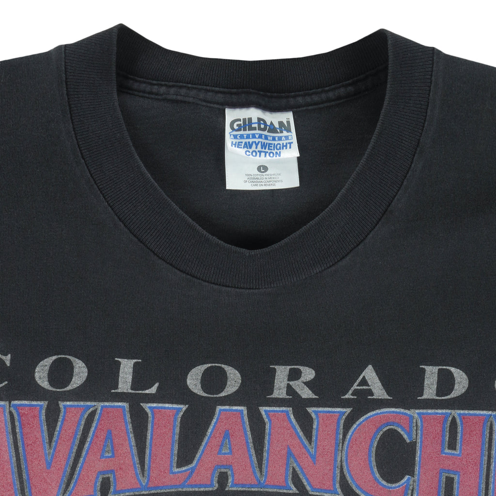 NHL - Colorado Avalanche, Stanley Cup Champions T-Shirt 1990s Large Vintage Retro Hockey