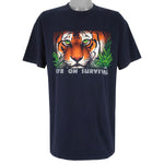 Vintage (Tennessee River) - Eye On Survival Tiger Print T-Shirt 1993 XX-Large