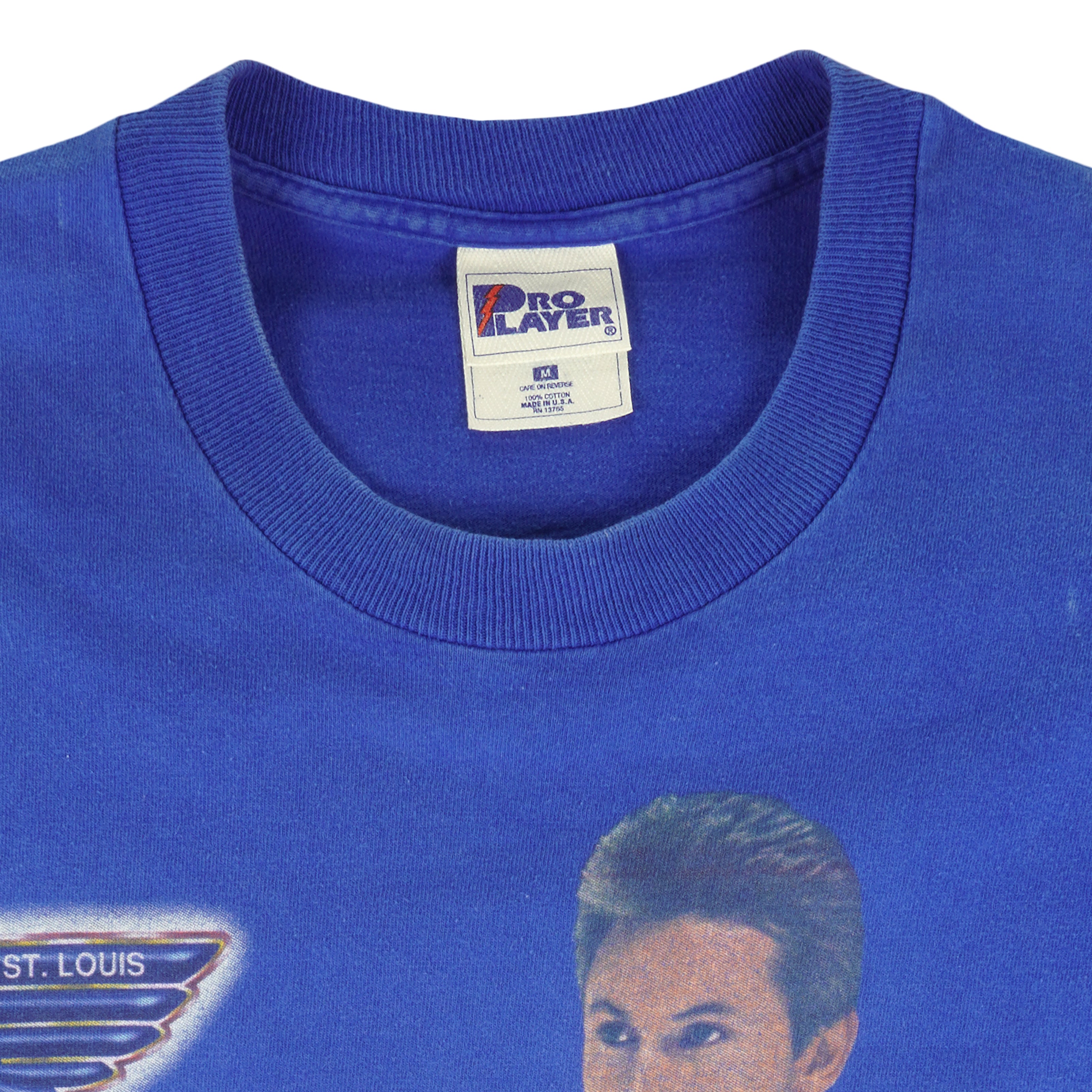 Vintage NHL (Pro Player) - St. Louis Blues Gretzky MVP T-Shirt 1996 Medium