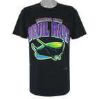 MLB (Nutmeg) - Tampa Bay Devil Rays Big Logo T-Shirt 1995 X-Large Vintage Retro Baseball