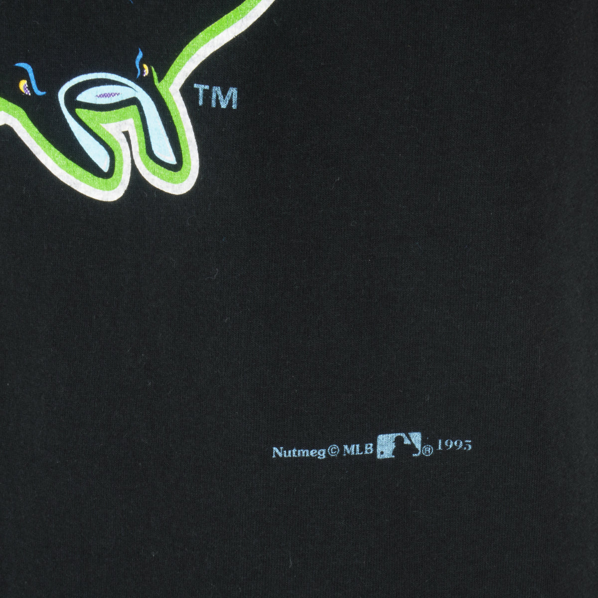MLB (Nutmeg) - Tampa Bay Devil Rays Big Logo T-Shirt 1995 X-Large Vintage Retro Baseball
