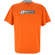 Nike - Orange Basketball Spell-Out T-Shirt 1990s Large Vintage Retro