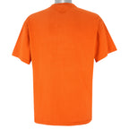 Nike - Orange Basketball Spell-Out T-Shirt 1990s Large Vintage Retro