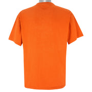 Nike - Orange Basketball Spell-Out T-Shirt 1990s Large Vintage Retro