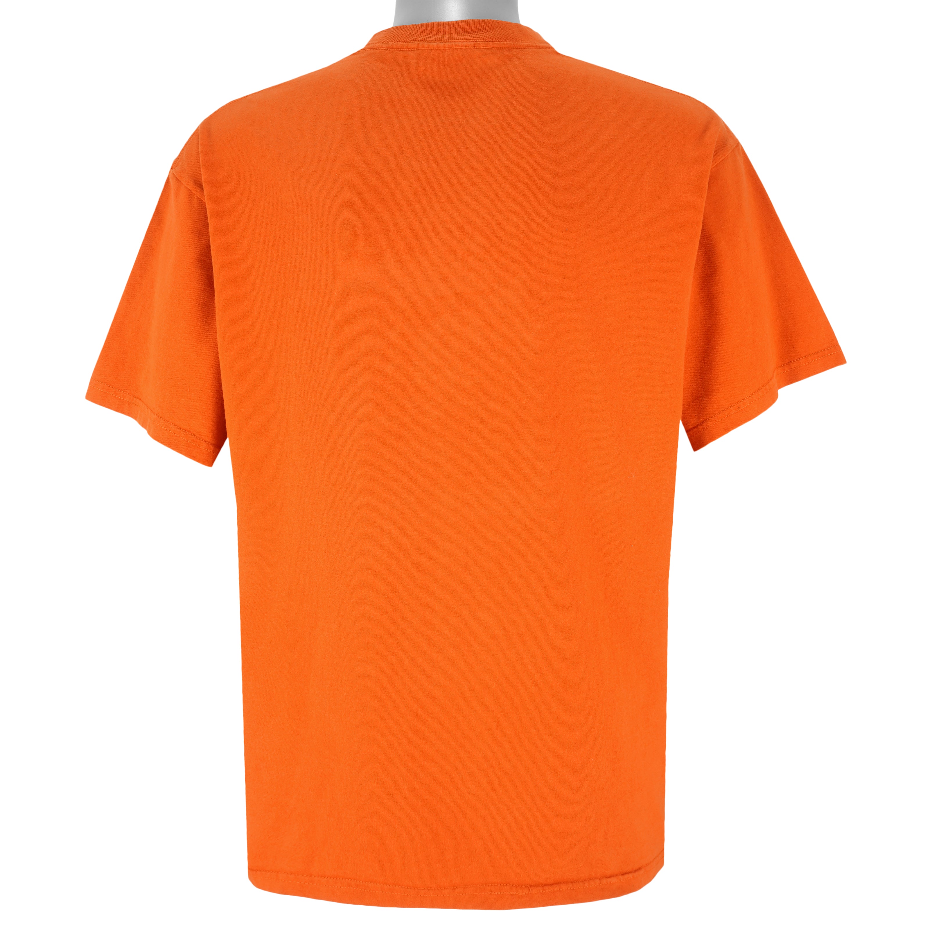 Nike - Orange Basketball Spell-Out T-Shirt 1990s Large Vintage Retro