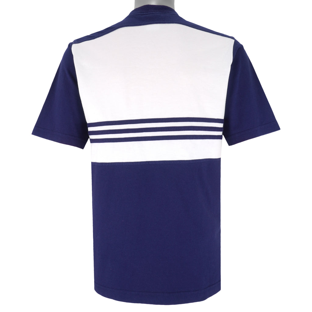 Adidas - Blue & White France 98 T-Shirt 1990s Small Vintage Retro