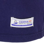 Adidas - Blue & White France 98 T-Shirt 1990s Small Vintage Retro
