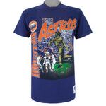 MLB (Nutmeg) - Houston Astros Spell-Out T-Shirt 1990s Medium Vintage Retro Baseball