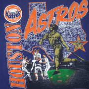 MLB (Nutmeg) - Houston Astros Spell-Out T-Shirt 1990s Medium Vintage Retro Baseball