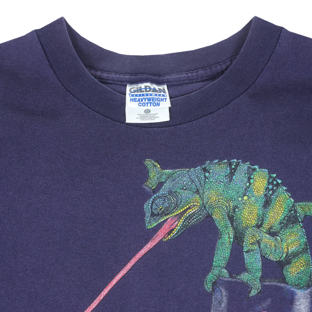 Vintage (Gildan) - Budweiser Lizards We Couldve Been Huge T-Shirt 1997 Large Vintage Retro