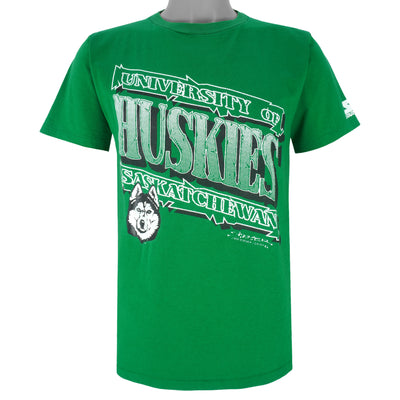 Starter - University of Saskatchewan Huskies T-Shirt 1990s Medium