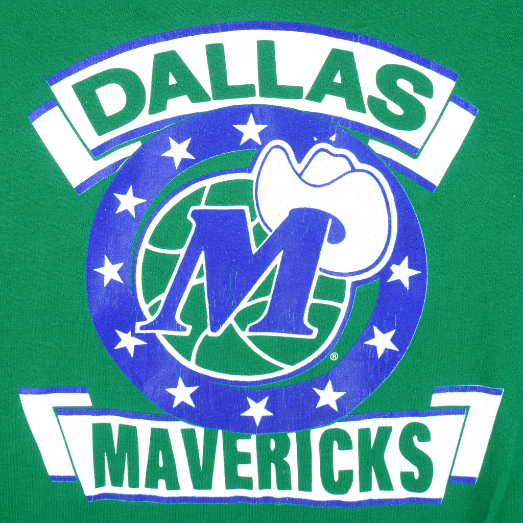 NBA - Dallas Mavericks Big Logo Jersey 1990s Medium Vintage Retro Basketball