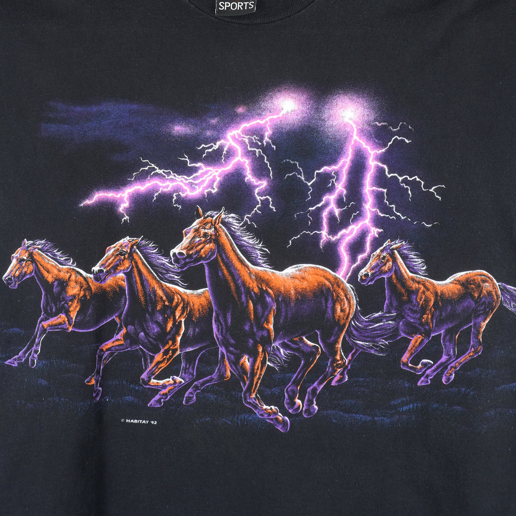 Vintage (Signal) - Thunder Horse T-Shirt 1990s X-Large Vintage Retro