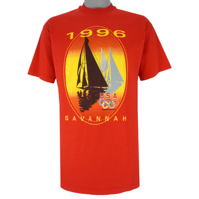 Vintage (Hanes) - Savannah Atlanta Olympics Yachting Event T-Shirt 1996 Large