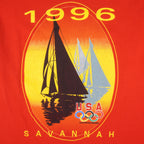 Vintage (Hanes) - Red Savannah Atlanta T-Shirt 1996 Large Vintage Retro
