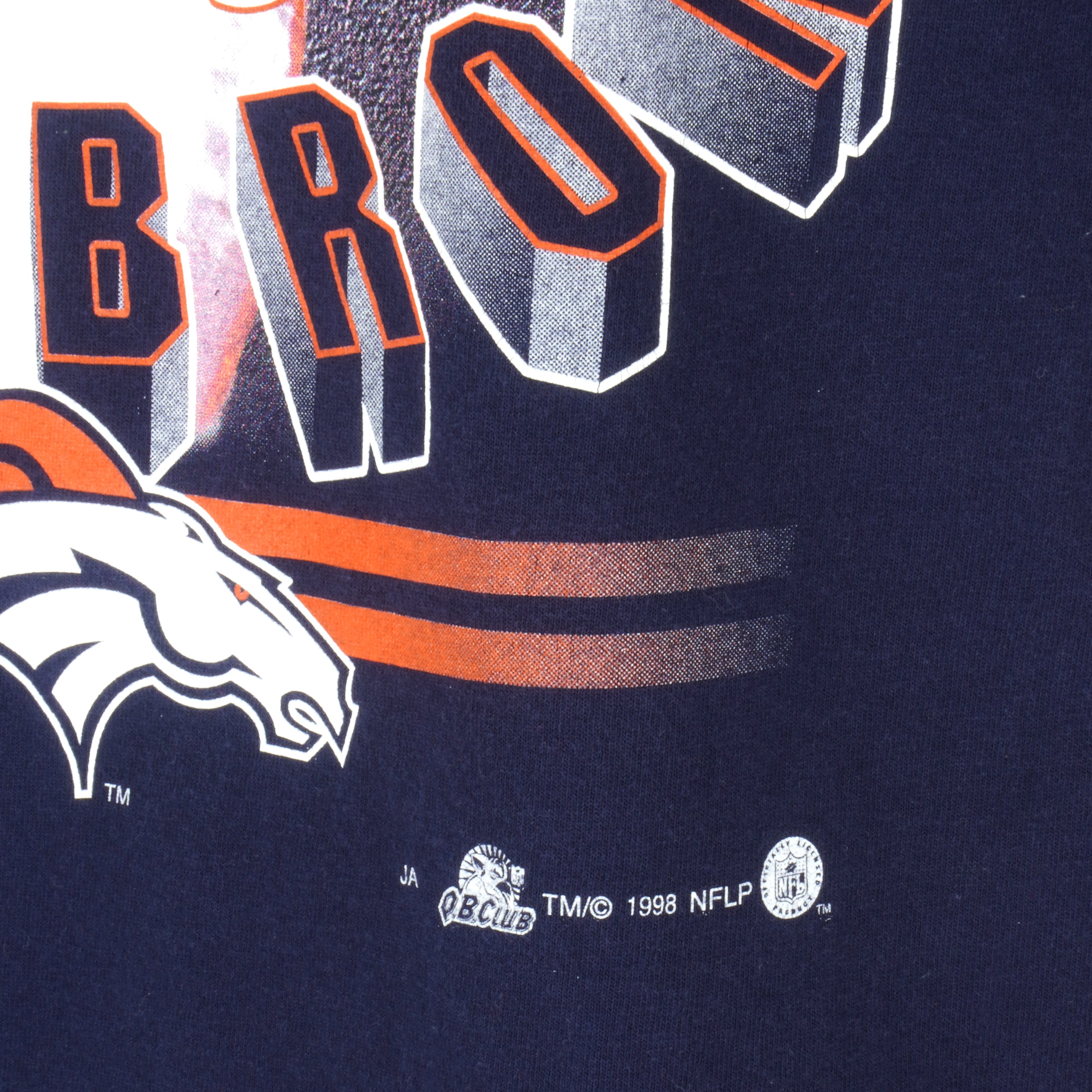NFL - Denver Broncos, John Elway No. 7 T-Shirt 1998 X-Large Vintage Retro Football
