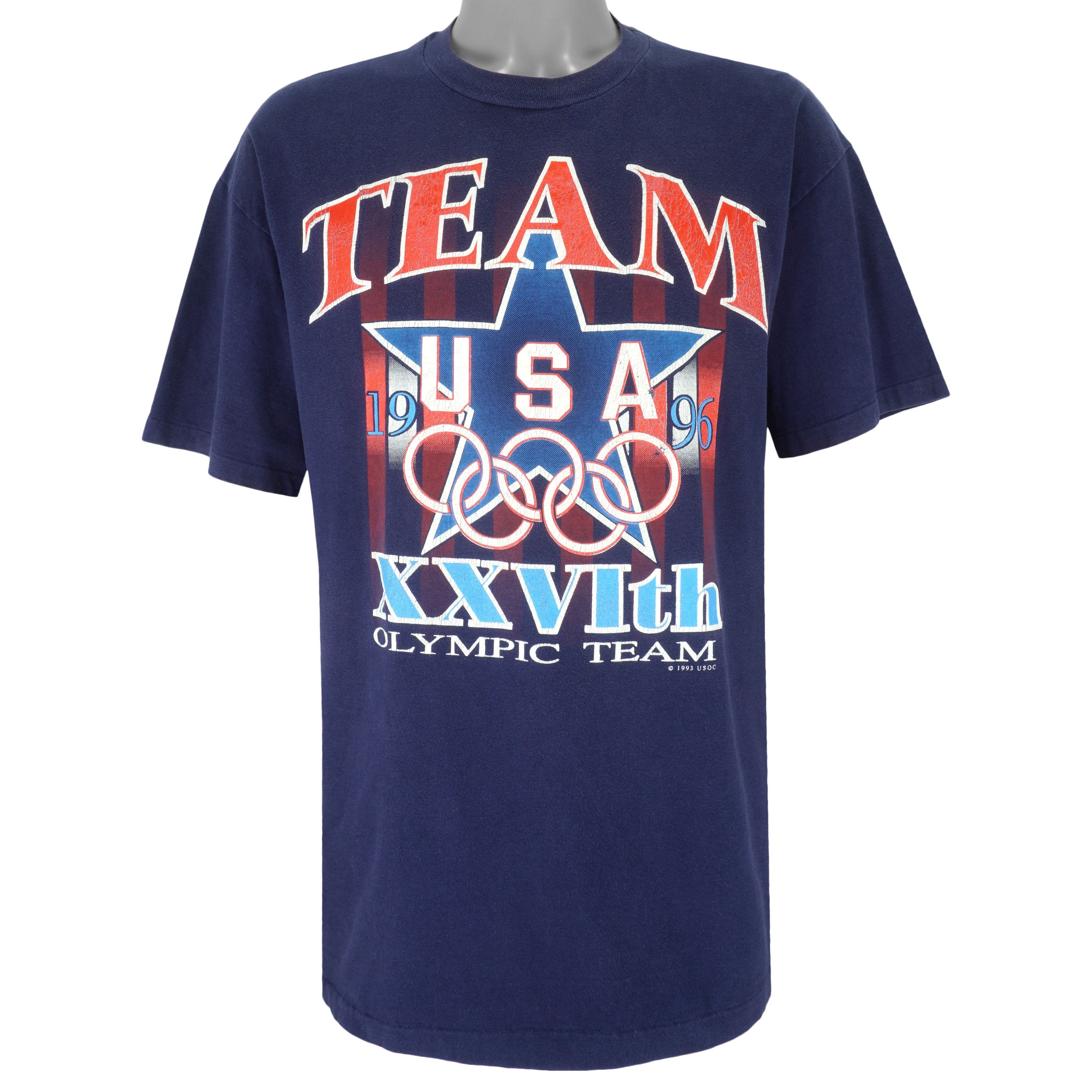 Vintage (Hanes) - Team USA, Olympic 26th T-Shirt 1993 X-Large Vintage Retro