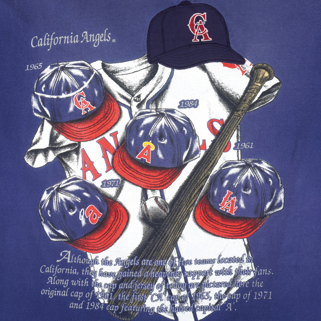 MLB - California Angels Embroidered T-Shirt 1990s X-Large Vintage Retro Baseball