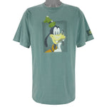 Disney - Green Goofy T-Shirt 1990s Large Vintage Retro