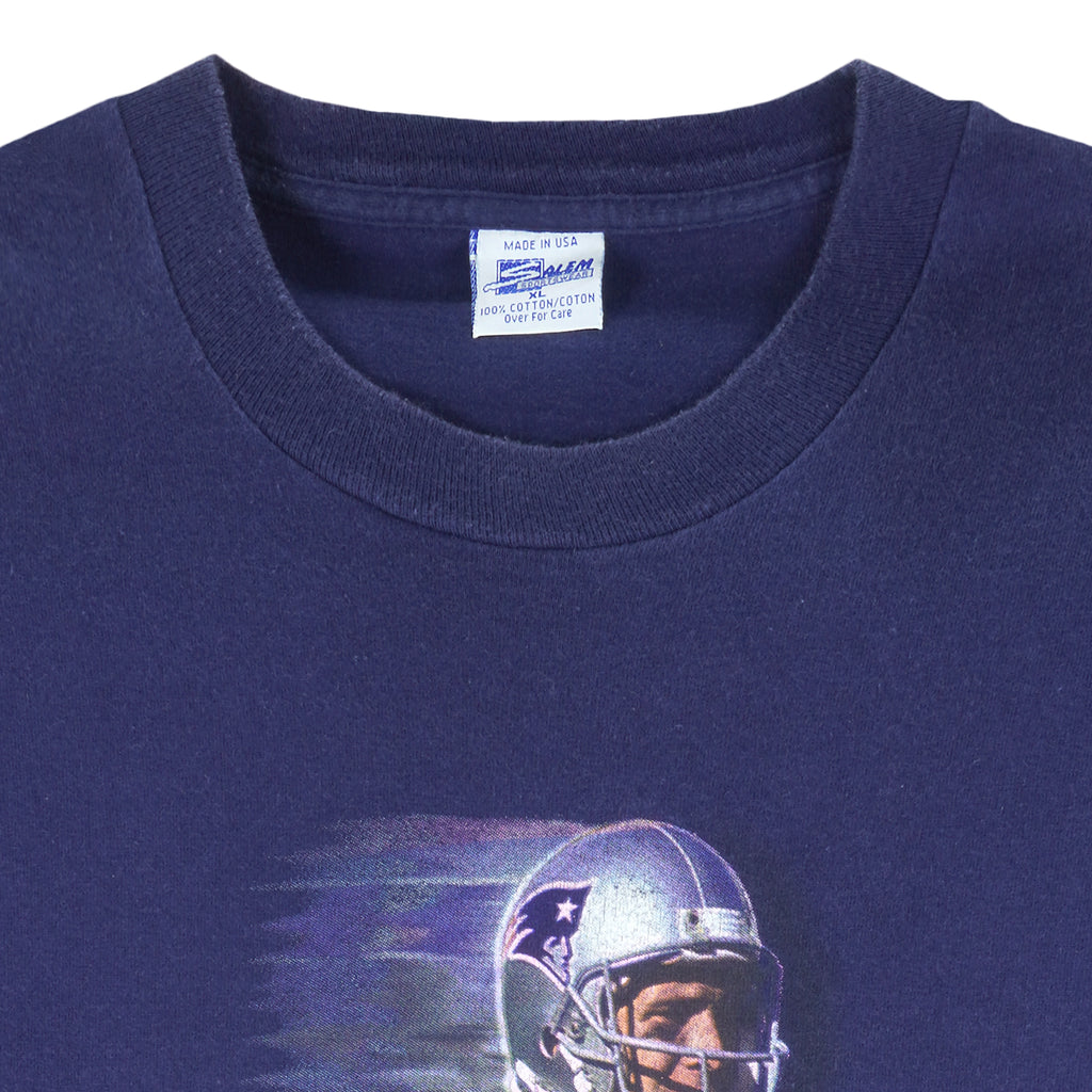 NFL - New England Patriots, Bledsoe No. 11 T-Shirt 1995 X-Large Vintage Retro Football