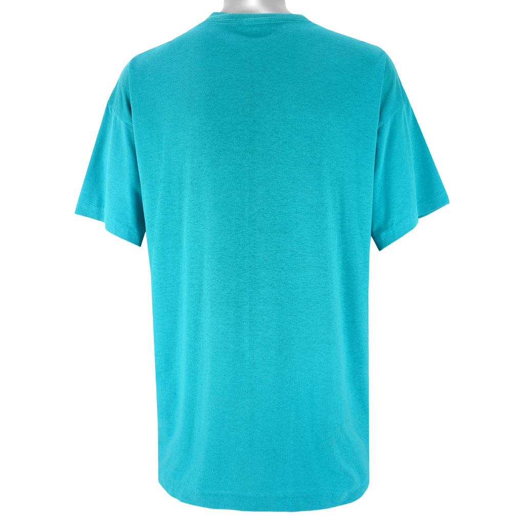 Vintage - Blue Hang Fin T-Shirt 1992 Large Vintage Retro